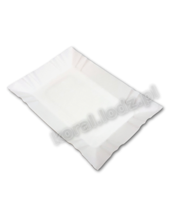 Tacka papierowa prostokatna 14 x 20 cm biała