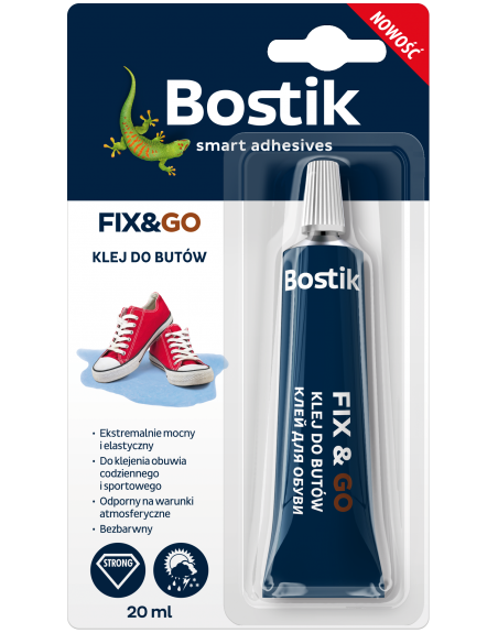 Jednoskładnikowy klej do butów FIX&GO 20 ml BOSTIK