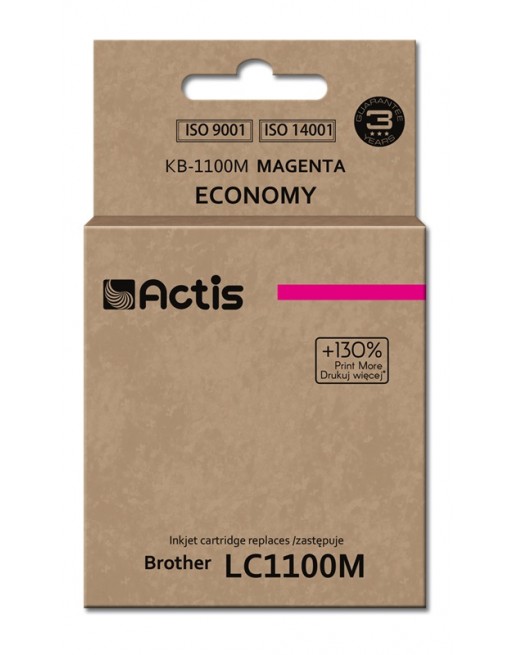 Actis tusz Brother LC1100/LC980 MAGENTA   KB-1100M