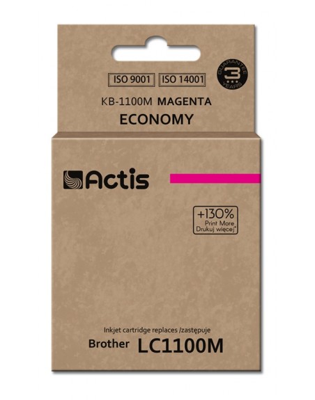 Actis tusz Brother LC1100/LC980 MAGENTA   KB-1100M