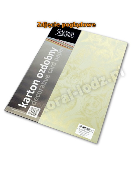 Karton A4 RÓŻE KREMOWY 250 g ozdobny (20 ark.) Galeria Papieru® 202902