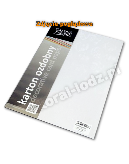 Karton ozdobny A4 biały RÓŻE MAŁE 220 g (20 ark.) Galeria Papieru® 203501