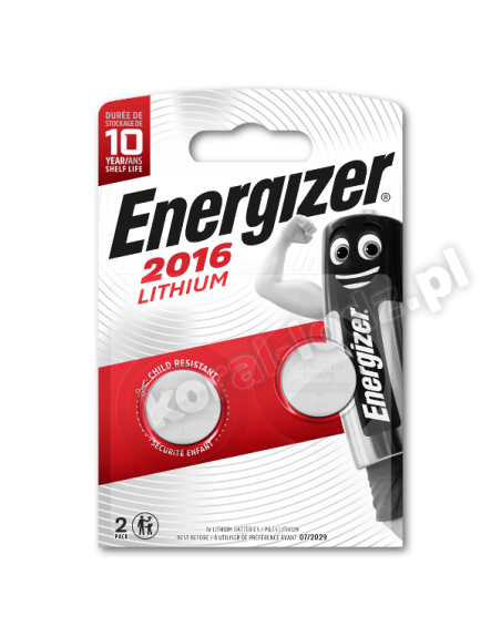 Bateria Litowa CR2016 3V ENERGIZER (2szt.)