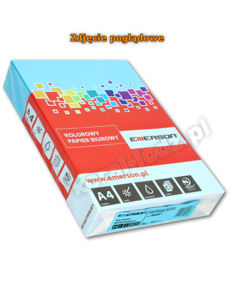 Papier Kolorowy EMERSON Deep Blue (ciemny niebieski) A4, 80g.