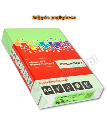 Papier Kolorowy EMERSON Deep Green (ciemno zielony) A4, 80g.